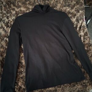 Basic Black Turtleneck Sweater